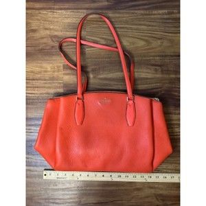 Kate Spade Red Orange Tote Bag